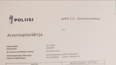 Suurarvonnassa voittaneet!