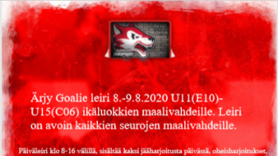 Maalivahtileiri 2020