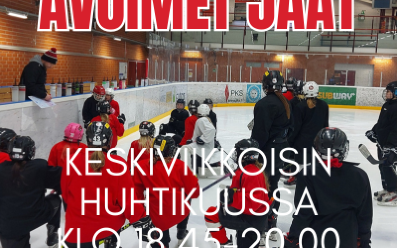 Naisten avoimia jäitä huhtikuussa